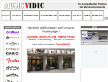Tablet Screenshot of musicvidic.com